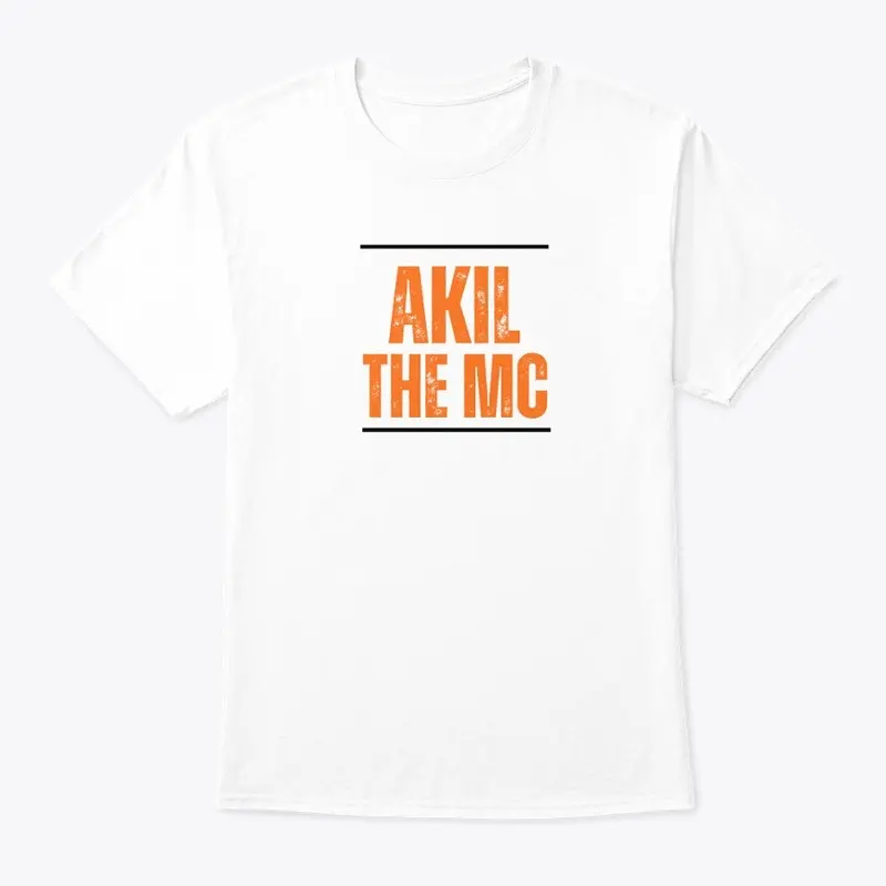 AKIL THE MC banner style orange